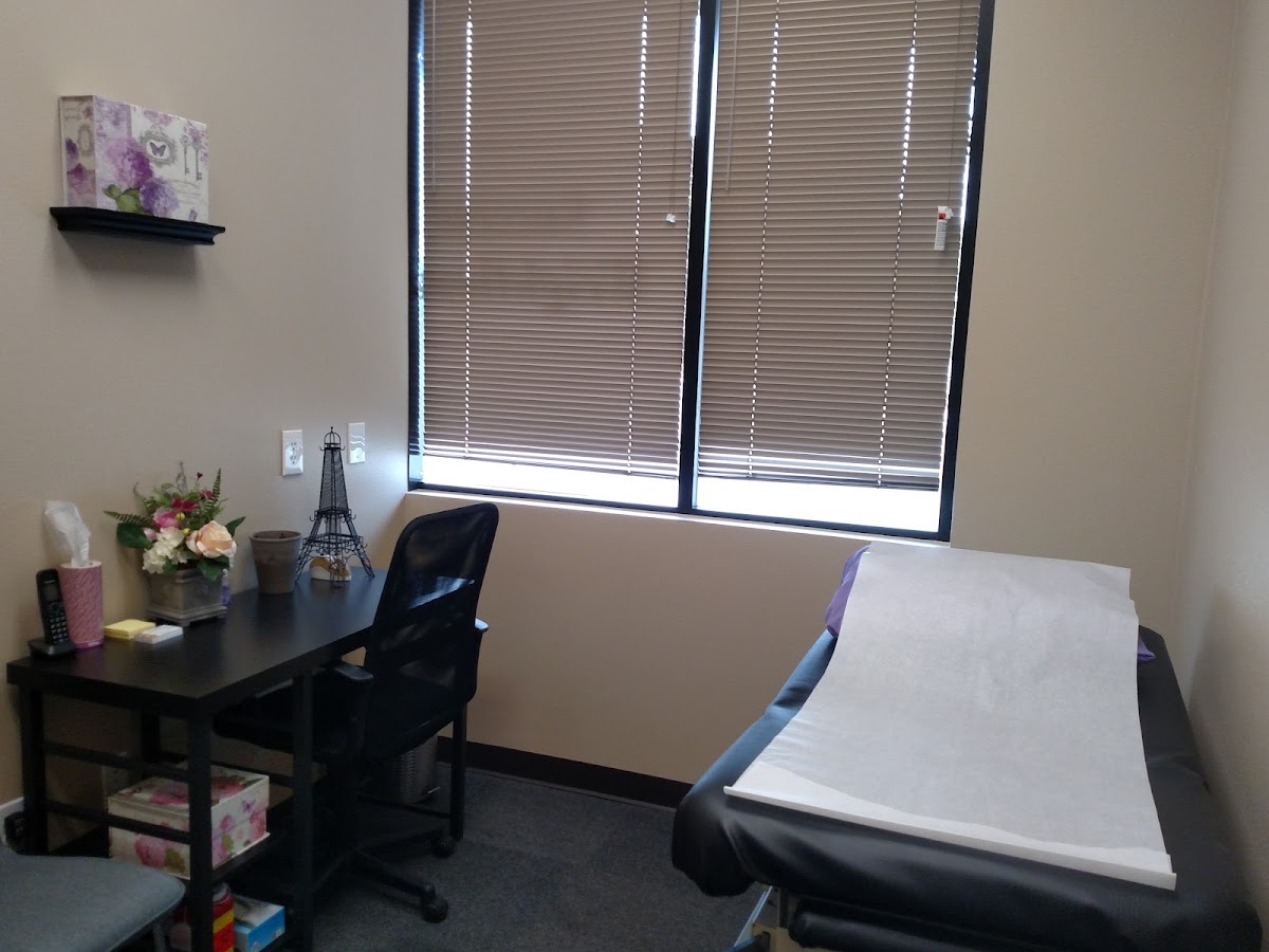 Clean, professional medical spa treatment room with neutral tones at Vivante Weight Loss And Health in Albuquerque